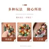 Pulsera de Raíz de Bodhi de Jade Blanco para Mujeres, Pulsera Suave de Semilla de Bodhi Dunhuang, Cuentas Budistas, Cuentas del Rosario, Pulsera para Hombres