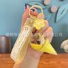 Llavero Colgante de Botella de Arena Movediza Lindo, Exquisito Unicornio de Aceite Femenino Estudiante Acrílico Joyería para Colgar en Mochila Escolar