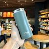 Vaso termo creativo con tapa plana, moda, compacto, Mini Vaso de Bolsillo, estilo coreano fresco para hombres y mujeres, para estudiantes, vaso portátil