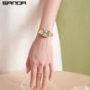 Sanda Nuevo Reloj de Cuarzo para Mujer con Segundero Moda y Sencillo Reloj Romano para Mujer Correa de Acero Resistente al Agua para Exteriores Reloj de Cuarzo