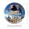 Nuevos Suministros para Fiesta Temática de Star Wars Platos de Papel Desechables, Vasos de Papel, Servilletas de Papel, Manteles y Juegos de Decoración con Banderines