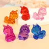 Unicornio Dinosaurio Acrílico Simulado Niño de Guardería Plástico Regalo DIY Colgante de Gema de Cristal para Niños