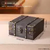 Caja de Almacenamiento de Madera Retro Estilo Europeo, Engrosada, Gran Capacidad, Estilo Antiguo, Cofre de Madera con Cerradura para Guardar Coleccionables, Joyas y Tesoros