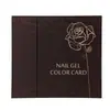 Placa de Exibição de Cor de Unha Caixa de Cartão de Cores Caixinha de Amostras de Cores de Esmalte em Gel Caixa de Cartão de Amostra de Cores Caixa de Pontas de Unha Tipo com Encaixe Embutido
