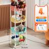 Estante de almacenamiento de juguetes de piso multicapa, estantería de ajuste para el hogar, estantería para estudiantes, carrito pequeño para refrigerios y artículos diversos, venta al por mayor