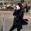 Abrigo de diseño fino y brillante con cuello en V, otoño e invierno 2024, talla grande, chica rellenita, nuevo chaleco de punto cálido de industria pesada sin mangas