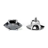 Brincos de Tarraxa F136 Titânio Base Redonda Cravação em Garra Zircônia Cúbica Formato Marquise Pera Liga de Titânio G23 Joias para Piercing Stud de Osso da Orelha Stud de Lábio