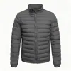 Jaqueta de Algodão Masculina Outono Inverno Tamanho Europeu Gola Alta Masculina Cor Sólida Roupas de Algodão Moda Casual Tendência Transfronteiriça Jaqueta Acolchoada de Algodão Masculina