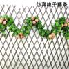 Rattan Sintético Planta Techo Restaurante de Frutas Decoración Planta Verde Granja Vegetal y Fruta Flor Enredadera Fruta Roja de Año Nuevo Artificial Alta