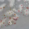 Adesivos de Unha Estrela de Seis Pontas com Folha de Ouro e Tecnologia Composta de Gelatina, Adesivos de Unha Adesivos Imitação de Strass, Decorações de Unha Transfronteiriças Céu Estrelado