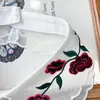 Camisa de Gola Decorativa com Botões Estilo Fragrante Bordado em Organza Gola Falsa Estilo Coreano Gola Versátil para Vestido Gola Externa