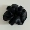 Corea del Sur 2025 nuevo gasa sensación transparente anillo para colon bola perezosa cabeza de bola anillo para colon anillo para el cabello flor para el cabello accesorios para el cabello para mujeres