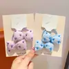 Lazo para el pelo de tela con forma de corazón y flor para niños, Cuerda para el pelo de bebé, Banda elástica de alta elasticidad, Lazo para moño, Accesorio para el pelo de niñas