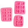Molde para bolo de chocolate com fondant de doce de laço multiestilo, molde de silicone para pintura a fogo epóxi DIY, grão de cera