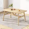 Juego de mesa y sillas nórdicas para uso doméstico, económico para apartamentos pequeños, apto para 4-6 personas, mesa de comedor simple para casa de alquiler comercial