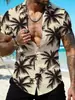Camisa de manga corta estampada para hombre de verano transfronteriza, camisa casual hawaiana para vacaciones