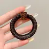 Elástico de Cabelo de Veludo com Miçangas de Alta Qualidade, Elástico Feminino e Elegante para Rabo de Cavalo Baixo, Alta Elasticidade e Sem Danos ao Cabelo