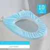 Tapete de Banheiro Descartável Impermeável de TNT Espesso Camada Dupla Independente Venda por Atacado Capa de Vaso Sanitário Descartável para Hotel Hospital