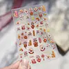 Adesivos de Unha em Relevo Tomoni, Novos Adesivos de Unha Populares Estilo Chinês, Adesivos de Pônei e Leão de Ano Novo, Materiais Decorativos