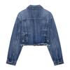 AliExpress comercio exterior transfronterizo Europa y Estados Unidos mujer 2025 principios de primavera nuevo Joker Denim corto chaqueta de moda abrigo