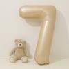 Globo digital de aluminio color crema de 40 pulgadas de Corea del Sur, película para decoración de fotos de fiestas de cumpleaños infantiles