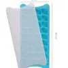 Molde para cubitos de hielo, refrigerador doméstico, caja de hielo, cubito de hielo de silicona, prensa de grado alimenticio, cubito de hielo, descongelación con un solo clic