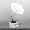 Adornos de Modelo de Gramófono Antiguo Retro Tocadiscos de Vinilo Decoración Suave Creativa para el Hogar Accesorios de Fotografía