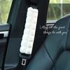 Segurança do carro Shoulder Cover Inverno Puff Car Anti-Leber Cinto de Segurança Creative Decoração Capa de Ombro