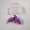 Tampões de ouvido de silicone em caixa, protetores auriculares industriais à prova d'água para natação, redução de ruído, antirronco, protetores auriculares para dormir