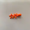 Estilo coreano clip BB de estrella de cinco puntas para colorear DIY accesorios para el cabello pasador lateral para niños accesorios para el cabello