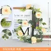 Vid Simulada Transfronteriza Hojas de Eucalipto Ratán de Eucalipto Hogar Boda Plantas Verdes Simuladas Decoración de Mesa Ratán Simulado