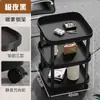 Mesa de Café Estilo Nuevo Mahjong, Estante para Tés, Estante de Almacenamiento para Mesa de Mahjong, Mesa Auxiliar Pequeña, Mesa de Té Móvil para Jugar Cartas en la Sala de Juegos