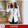 2022 Nuevo Blazer Rayado de Un Botón para Mujer Primavera Elegante Maduro Ligero de Alta Gama Estilo Diosa Top de Traje
