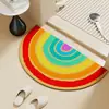 Alfombrilla Creativa de Baño con Forma de Semicírculo de Barro de Diatomeas Alfombrilla para Pies Puerta de Baño Alfombrilla Absorbente Inodoro Alfombra Antideslizante de Forma Especial