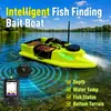 Barco Isca Luminoso com Quatro Compartimentos, Posicionamento GPS, Retorno Automático, Barco Isca com Controle Remoto 500m