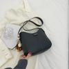 Bolsa casual de grande capacidade estilo ocidental 2024 nova bolsa transversal da moda moderna bolsa de ombro feminina cor sólida estilo coreano bolsa simples balde