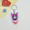 Pingente de chaveiro de desenho animado criativo Kuromi boneca de cola macia acessórios DIY atividades promocionais pequenos presentes atacado