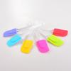 Raspador de silicone translúcido dividido fácil de limpar espátula de bolo fornecimento direto da fábrica raspador de creme raspador