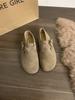 Zapatos Birkenstock Retro Feos de Cuero Genuino para Mujer Zapatos Tipo Mocasín de Suela Suave Nuevo Estilo Japonés Otoño e Invierno Zapatos Planos