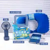 Souvenirs de Negocios Valientes y Determinados: Almohada en forma de U, Cuaderno, Taza de Agua, Ventilador Pequeño, Paraguas - Beneficios de Verano para Empleados