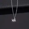 Moda Nueva Transfronteriza Creativa Acero Inoxidable Animales de Navidad Cabeza de Perro Cadena para Clavícula Joyería para Mujer Sin Decoloración Venta al por Mayor