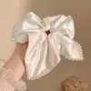Bufanda Cuadrada de Cuadros Azules Coreana con Lazo, Goma para el Cabello, Diadema de Alta Gama para Mujer, Cuerda para el Cabello, Diadema de Moda, Accesorios para el Cabello