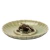 Estación Frog Sanxingdui Bandeja para Sentarse Portainciensos para el Hogar Interior Quemador de Incienso Cerámico Creativo Quemador de Aromaterapia Zen Chino