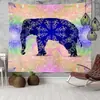 Tapiz de Amazon Transfronterizo ins Colgante Tela de Fondo Bohemio Mandala Elefante Tela de Pared Manta Decorativa Europea y Americana