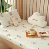 Sábana bajera para cuna de bebé, hecha de gasa de doble capa 100% algodón, adecuada para colchones Simmons, sábana bajera para cama convertible y funda de colchón para guardería