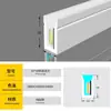 Tira de luz LED de tubo de silicona, de montaje superficial, empotrada, extrusión integrada, moldeable, luz de línea flexible para exteriores, tira de luz impermeable