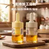 Pincel de Silicone para Cozinha Doméstica com Frasco Integrado, Pincel Controlador de Óleo para Panquecas, Gadget Aplicador de Óleo para Churrasco