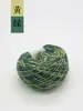 Hilo de Bordar Teñido con Plantas y Pasto, Pulsera de Cuerda Trenzada con Parche de Patchwork Multicolores Tie-Dye Hecha a Mano