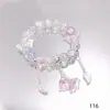 Explosões Super Fada Mori Cristal Lua Pulseira Feminina Design de Nicho Estudante Joker Cor Doce Pulseira de Namorada