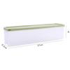 Caja de almacenamiento rectangular de plástico para fideos, para refrigerador, con tapa, para conservar alimentos, cereales de cocina, caja sellada para fideos